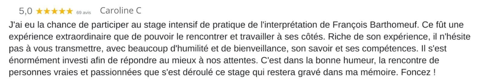 Avis google François Barthomeuf : Stage d'Astrologie en Bourgogne 2023