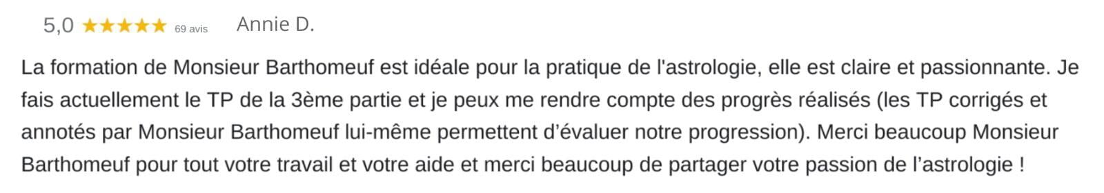 Avis sur la formation en ligne d'Astrologie de François Barthomeuf