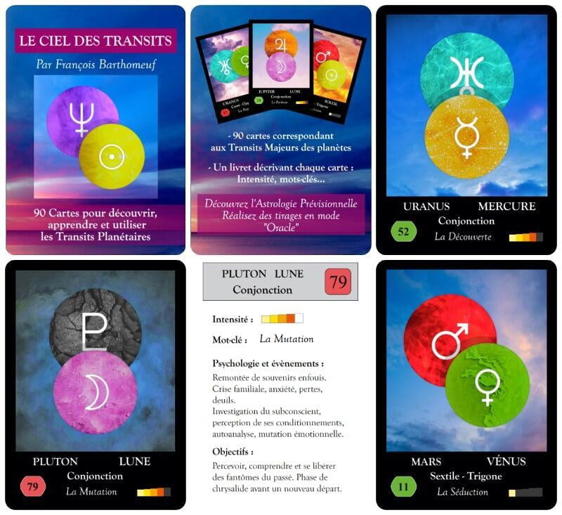 Le Ciel des Transits : Un jeu de cartes Astrologiques pour apprendre l'Astrologie prévisionnelle